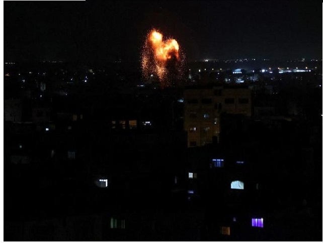 الاحتلال يقصف مواقع تابعة لفصائل فلسطينية في غزة